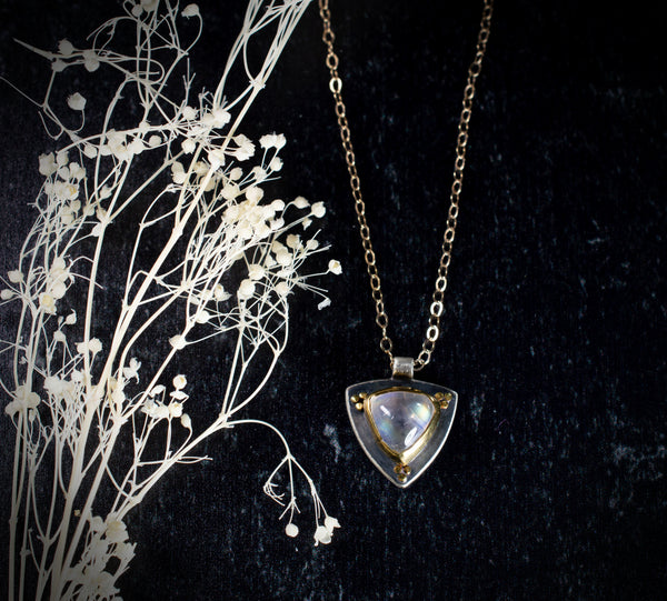 Sweet Rainbow Moonstone Pendant, n212